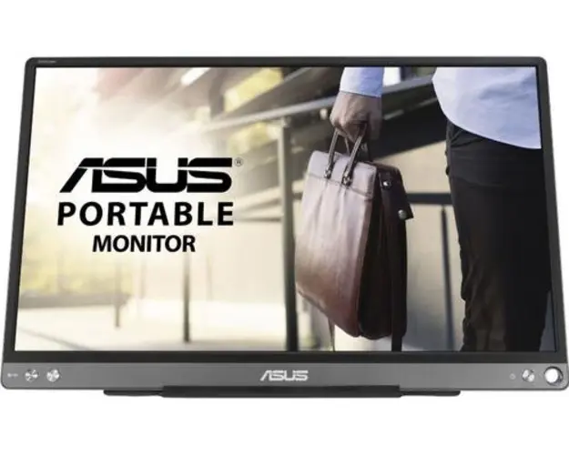 Monitor Portabil IPS LED ASUS ZenScreen 15.6inch MB16ACE, Full HD, USB Type-C (Gri)