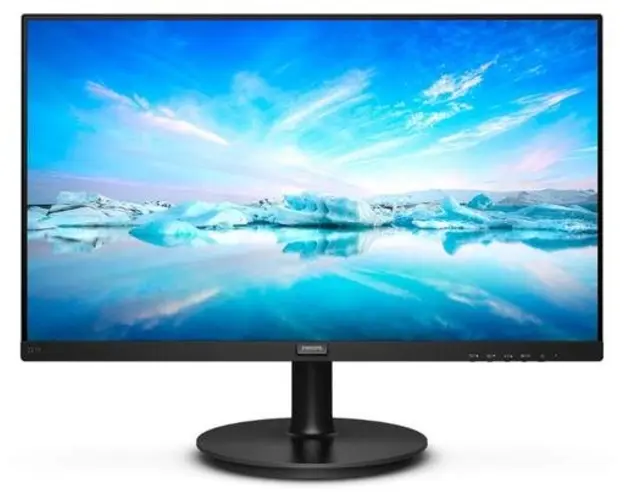 Monitor VA LED Philips 21.5inch 221V8/00, Full HD (1920 x 1080), VGA, HDMI, 75 Hz (Negru)