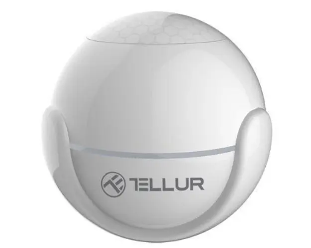 Senzor de miscare WiFi Tellur TLL331121, PIR (Alb)