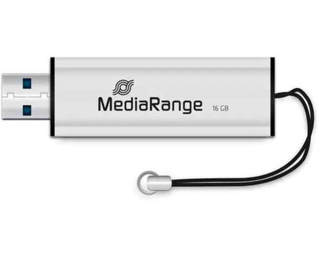 Stick USB MediaRange MR915, 16GB, USB 3.0 (Argintiu)