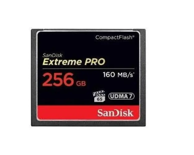 Card de memorie SanDisk Compact Flash Extreme Pro, 256GB, 160MB/s