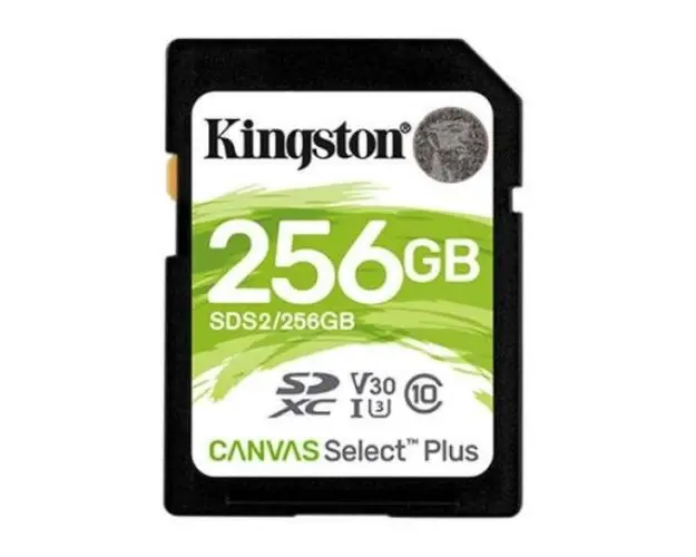 Card de memorie Kingston SDXC Canvas Select Plus, 256GB, Class 10, UHS-I U3 V30