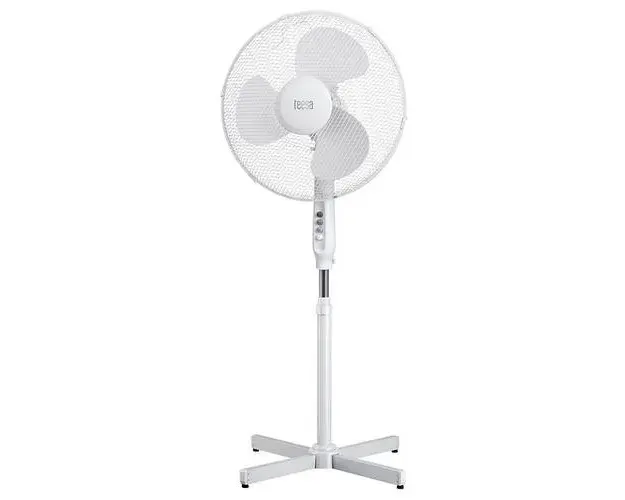 Ventilator cu picior Teesa TSA8022, 3 viteze, 45W, 123cm (Alb)