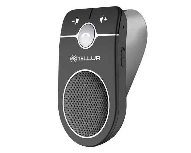 Car Kit Tellur CK-B1 Bluetooth, prindere parasolar auto, microfon, 2W, multipoint (Negru)