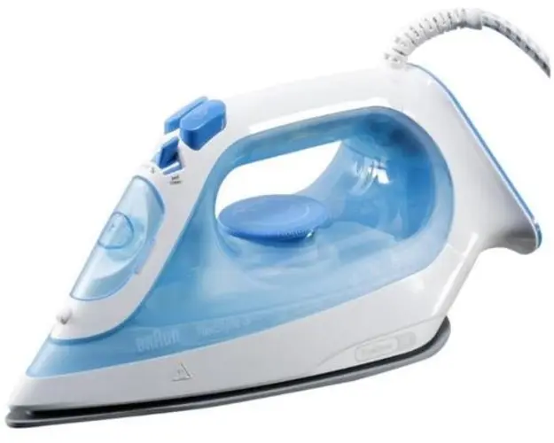 Fier de calcat Braun TexStyle 3 SI 3053 BL, 2400 W, Jet de abur 170 g/min, 0.27 l, Talpa FreeGlide 3D (Alb/Albastru)