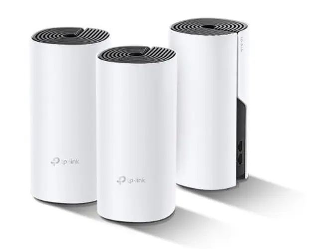 Sistem Wi-Fi Mesh TP-Link Deco P9 (3-pack) AC1200 + AV1000 cu acoperire completa pentru casa (Alb)