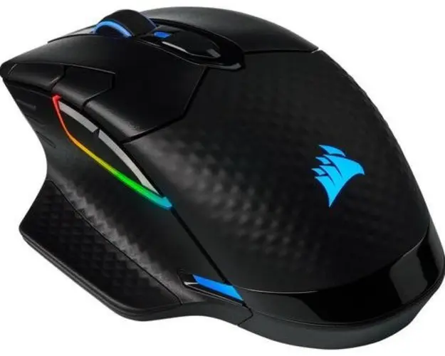 Mouse Gaming Corsair DARK CORE RGB PRO, Operare Wi-Fi, Bluetooth sau USB, 18000 DPI (Negru)