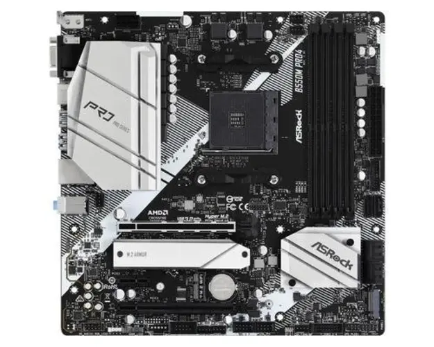 Placa de baza ASRock B550M Pro4, AMD B550, AM4, mATX