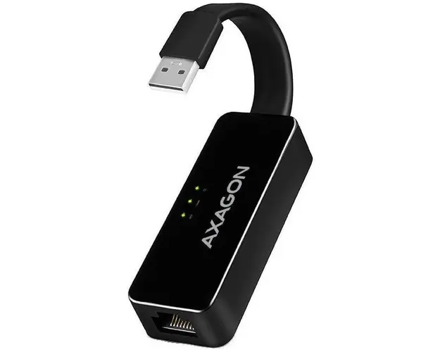 Placa de retea Axagon ADE-XR, USB2.0 - Ethernet (Negru)