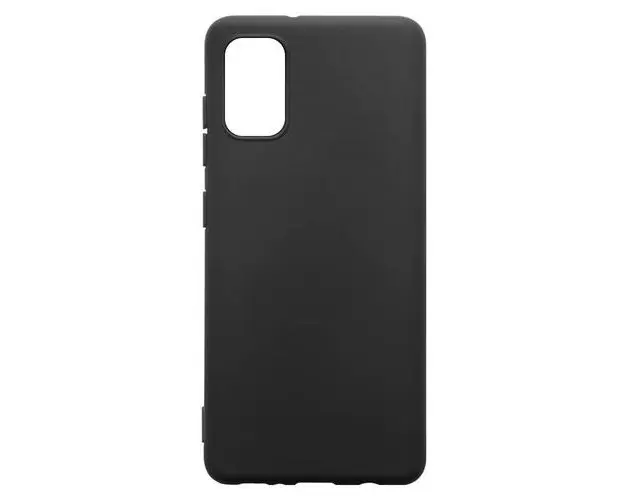 Protectie spate Lemontti Silicon Silky pentru Samsung Galaxy A41 (Negru)