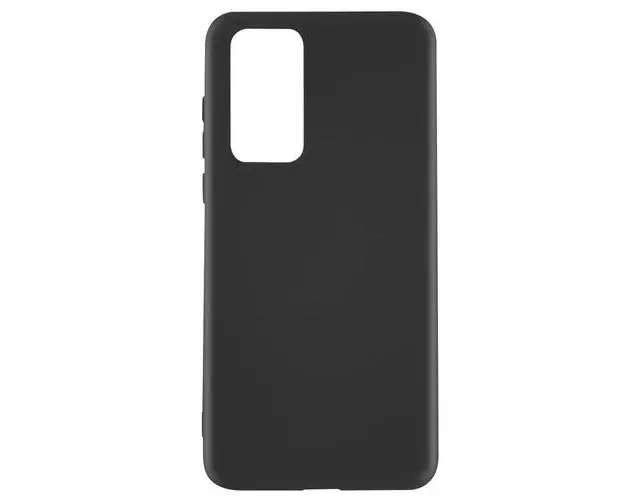 Protectie Spate Lemontti Silicon Silky pentru Huawei P40 (Negru)