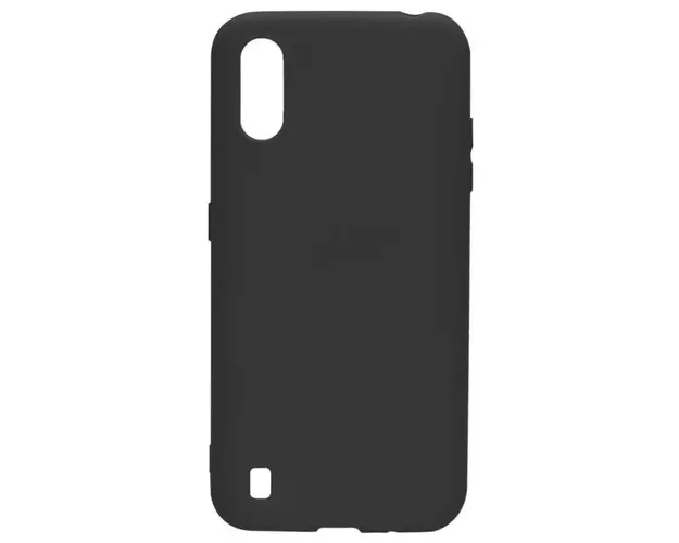 Protectie Spate Lemontti Silky LEMSLKA01N pentru Samsung Galaxy A01 (Negru)