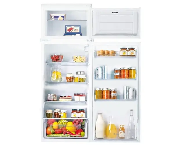 Frigider incorporabil cu 2 usi Candy CFBD 2450/2E, 222 l, Clasa F (Alb)