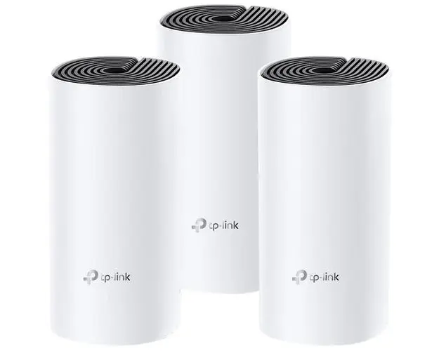 Sistem Wireless Mesh TP-Link Deco M4, Gigabit, Dual Band, 1200 Mbps, Antene interne, 3 Pack (Alb)