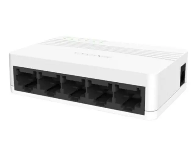 Switch Hikvision DS-3E0105D-E, 5 porturi (Alb)