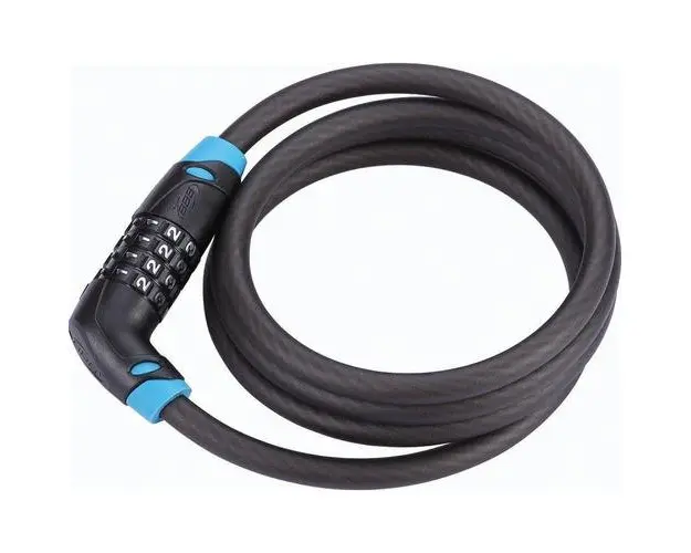 Antifurt BBB CodeSafe BBL-35 10mmx150cm, inchidere cu cifru (Negru/Albastru)