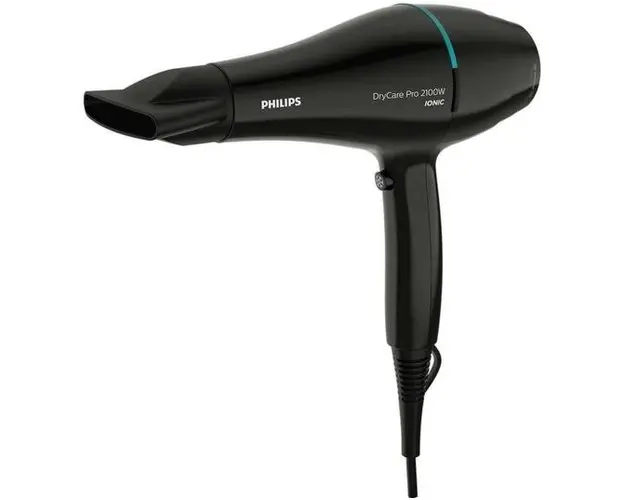 Uscator de par Philips DryCare BHD272/00, 2100 W, Ionizare, 6 Setari temperatura si viteza, ThermoBalance (Negru/Verde)