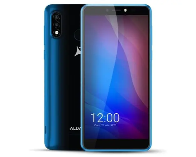 Telefon Mobil Allview A20 Lite, Procesor Quad-core 1,3GHze, LCD TFT capacitive multitouch 5.7inch, 1GB RAM, 32GB Flash, Camera Duala 5MP+QVGA, Wi-Fi, 3G, Dual SIM, Android (Albastru)