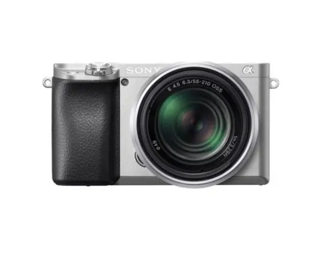 Aparat foto Mirrorless Sony Alpha A6100, CMOS Exmor, 24.2MP, 4K, Wi-FI, Bluetooth + Obiectiv 16-50mm (Argintiu)