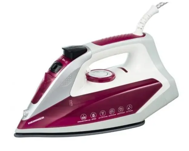 Fier de calcat Heinner VelvetSteam HSI-2200PP, talpa cu invelis ceramic, 2400W, 190 ml (Mov)