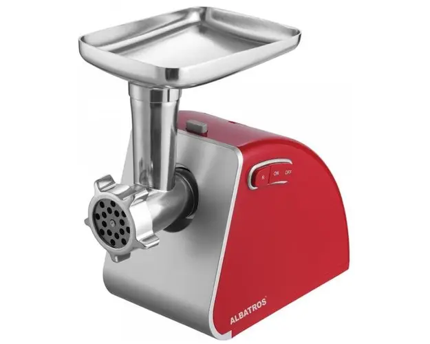 Masina de tocat Albatros MTA1510R, 1500 W, 1.8 kg/min, 3 Site (Rosu/Inox)