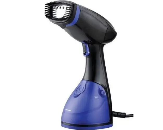 Aparat de calcat vertical cu aburi Heinner HGS-1600BK, 1630 W, 0.25 L (Negru/Albastru)