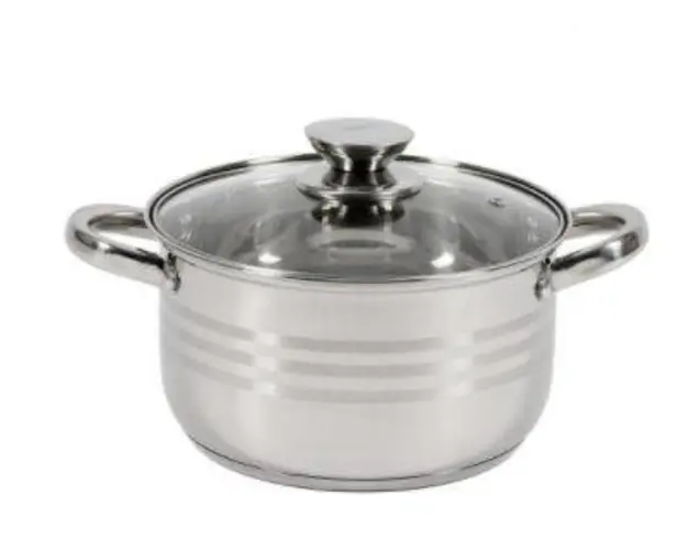 Oala cu capac Heinner HR-HJ-035, 20 x 11.5 cm, 3.5 L (Inox)