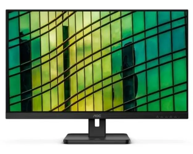 Monitor IPS LED AOC 27inch 27E2QAE, Full HD (1920 x 1080), VGA, HDMi, DisplayPort, Boxe, 75 Hz (Negru)