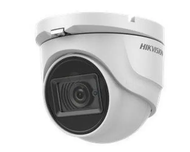Camera supraveghere video Hikvision Turbo HD turret DS-2CE76H0T-ITPF2C, 2560 × 1944 @20fps (Alb)