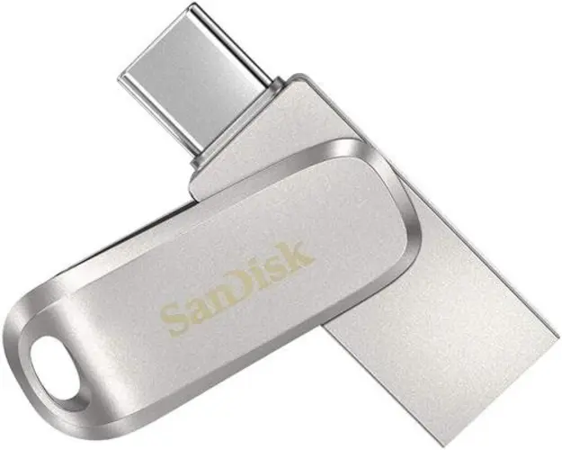 Stick USB SanDisk Ultra Dual Drive Luxe, 512GB, USB 3.0/USB Type-C (Argintiu)