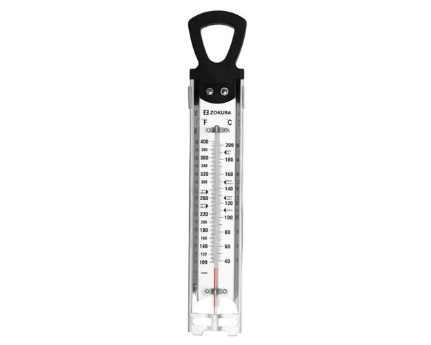 Termometru pentru lichide Zokura Z1187, 40 / 200˚C (Inox)