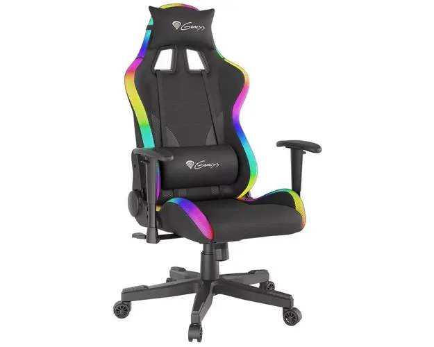 Scaun gaming Genesis Trit 600, reglabil, RGB (Negru)