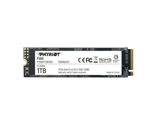 SSD Patriot P300 1TB, PCI Express 3.0 x4, M.2 2280