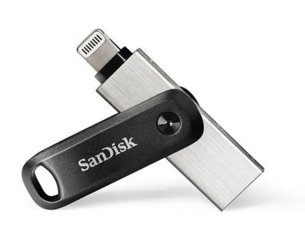 Stick USB SanDisk iXpand Go, 256GB, USB 3.1 (Negru)