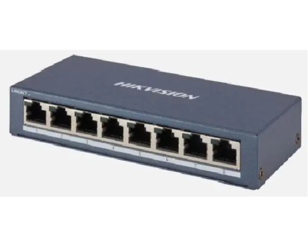 Switch Hikvision DS-3E0508-E(B), Gigabit, 8 Porturi