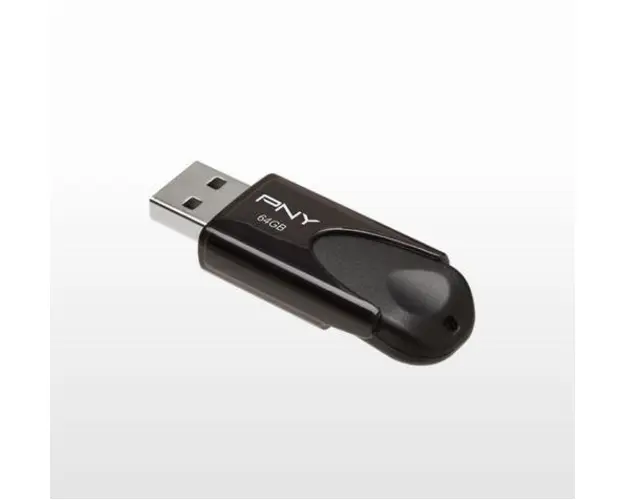 Stick USB PNY Attache 4, 64GB, USB 2.0 (Negru)