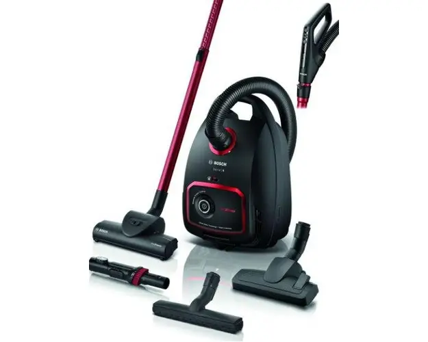 Aspirator cu sac Bosch BGL6POW1, 850W, 4 L, Filtru igienic lavabil HEPA (Negru)