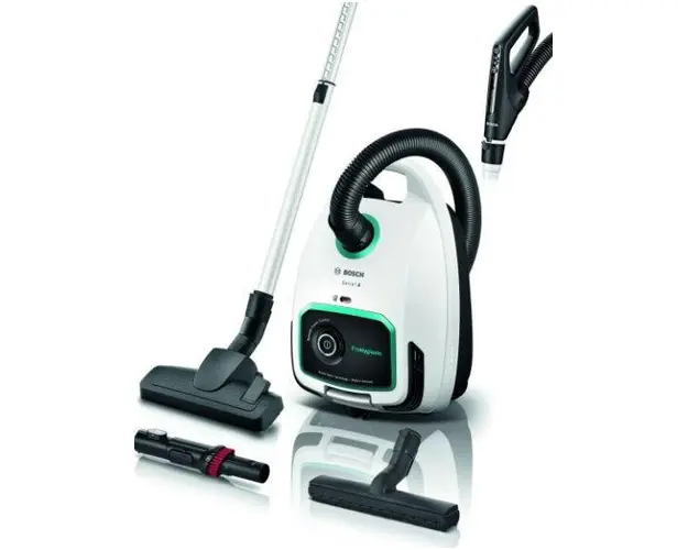 Aspirator cu sac Bosch BGL6HYG1, 600W, 4 L, Filtru UltraAllergy (Alb)