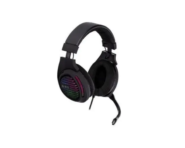 Casti Gaming Tracer Gamezone Aligator, iluminare Rainbow, Jack3.5mm/USB (Negru)