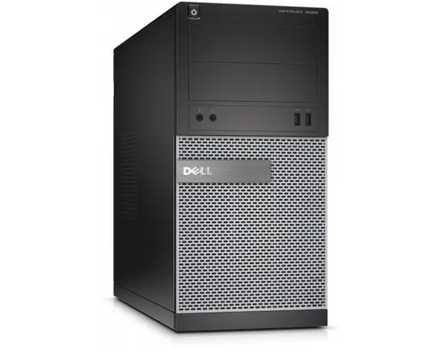 Calculator Sistem PC Refurbished Dell OptiPlex 3020 Tower (Procesor Intel® Pentium® G3220 (3M Cache, up to 3.00 GHz), Haswell, 4GB, 250GB HDD, Intel® HD Graphics, Win10 Pro, Negru)