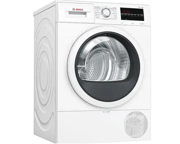 Uscator de rufe Bosch WTR87TW0BY, Pompa de caldura, 15 programe, 8 kg (Alb)