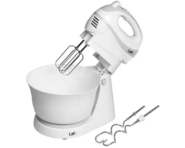 Mixer cu bol rotativ Lafe MRK002M, 300 W, 3.5 l, 5 Viteze + Turbo (Alb)