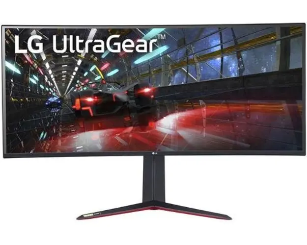Monitor Nano IPS LED LG 38inch 38GN950P-B, UWQHD (3840 x 1600), DisplayPort, Ecran curbat, 160 Hz, 1ms, G-Sync, FreeSync, HDR 600 (Negru)