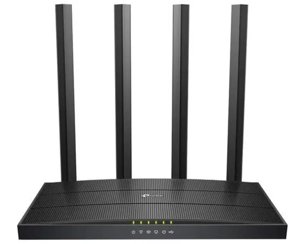 Router Wireless TP-Link Archer C6U, Gigabit, Dual Band, 1200 Mbps, 4 Antene externe (Negru)