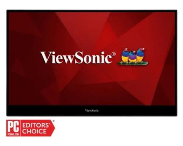 Monitor Portabil IPS LED ViewSonic 15.6inch TD1655, Full HD (1920 x 1080), miniHDMI (Negru)