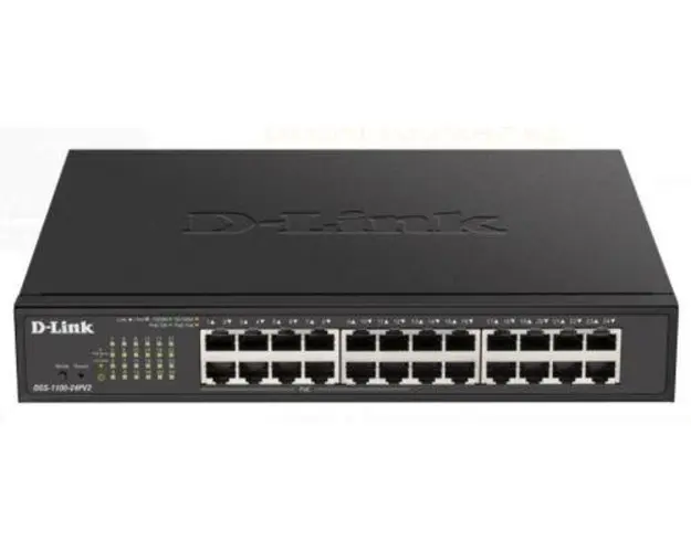 Switch D-Link DGS-1100-24PV2, Gigabit, 24 Porturi, PoE