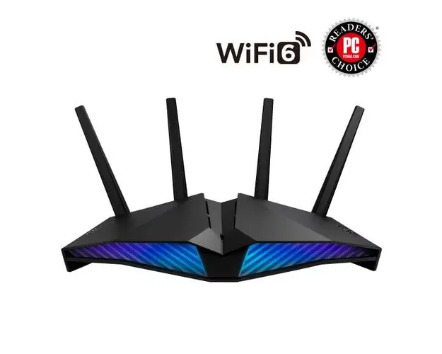 Router Wireless ASUS RT-AX82U AX5400, Dual Band, WiFi 6, Gaming Router, PS5 compatible, Mesh WiFi support, Gear Accelerator (Negru)