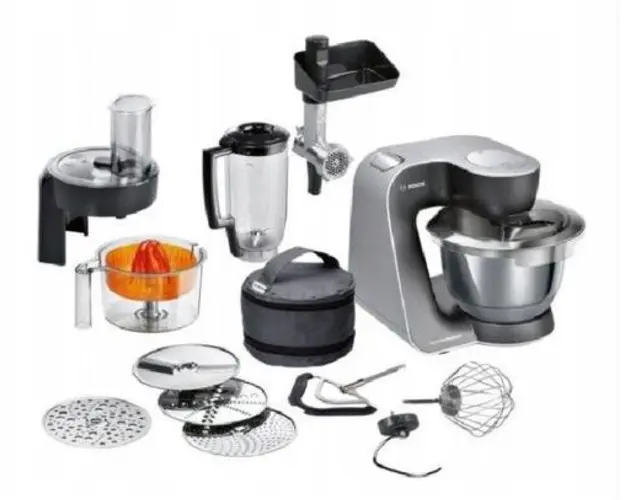 Robot de bucatarie Bosch MUM58M59, 1000W, 7 viteze, 3.9 L (Argintiu)