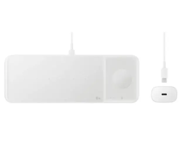 Incarcator wireless 3-in-1 Samsung EP-P6300TWEGEU, Fast Charging, 9/7.5/3.5 W (Alb)