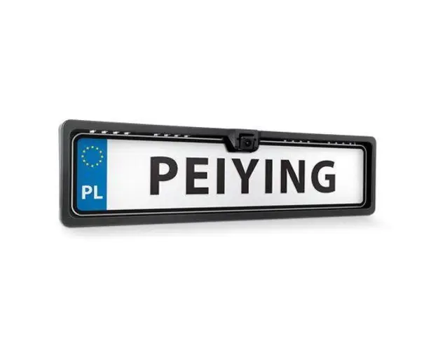 Camera video auto DVR Peiying PY0105, tip placuta inmatriculare, unghi vizualizare 140 grade, waterproof IP67 (Negru)